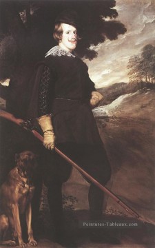 Le roi Philippe IV en portrait de Huntsman Diego Velázquez Peinture à l'huile
